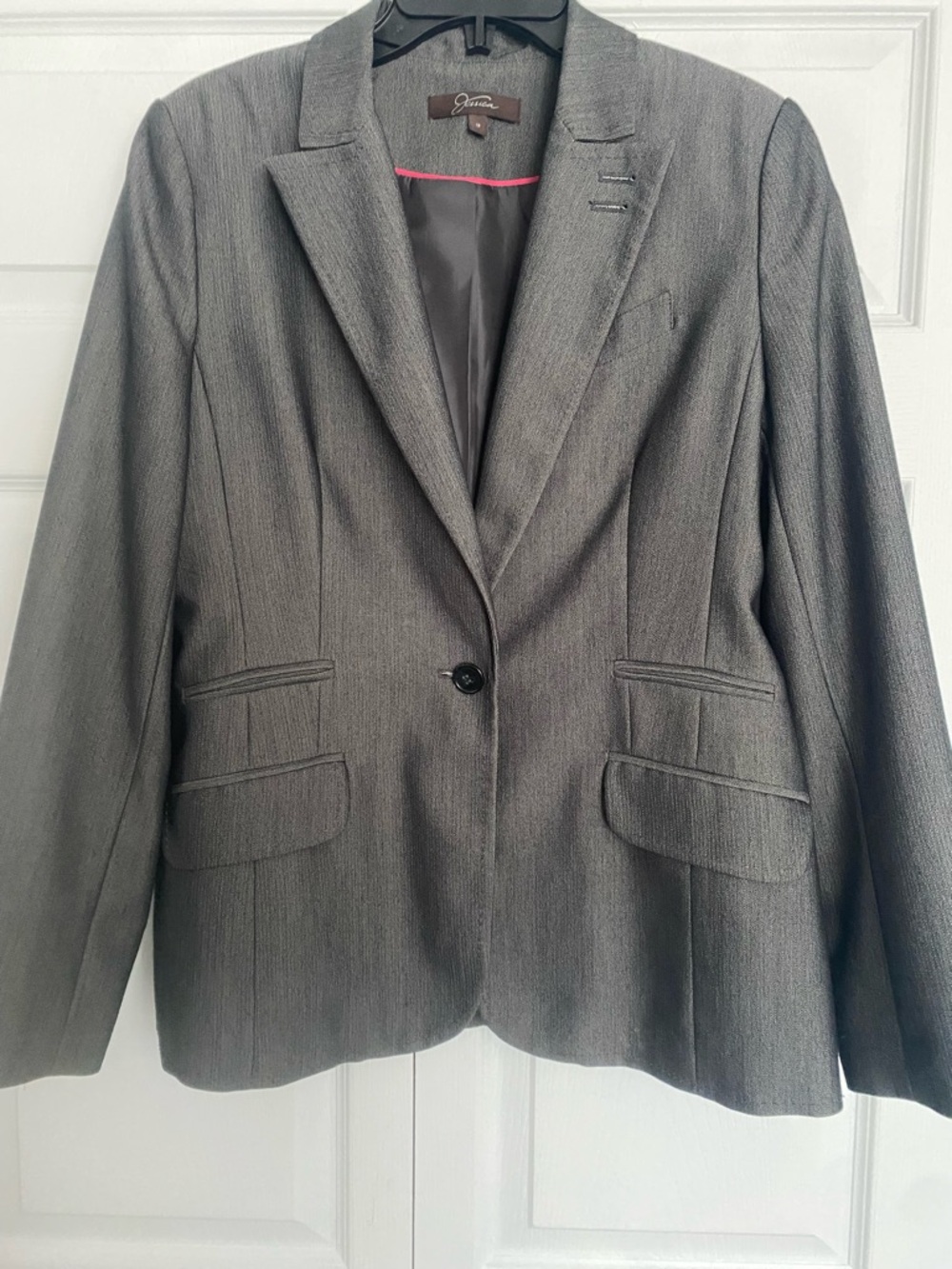 2 for $50 JESSICA Gray Single-Button Blazer